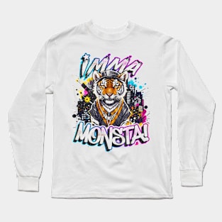 Imma Monsta! TIGER | Whitee | by Asarteon Long Sleeve T-Shirt